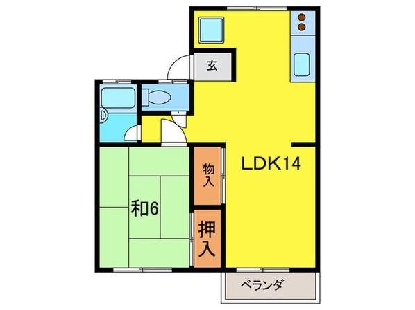 パレ福村の物件間取画像